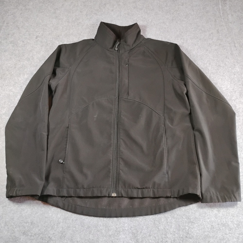 Black Diamond Mens Softshell Jacket Black Fleece Lined Full Zip Large